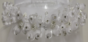 GIRLS COMMUNION FLOWER VEILS (006499F)